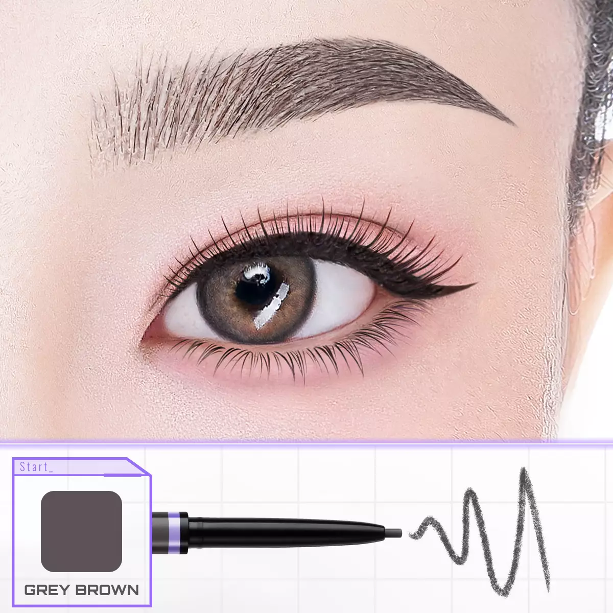 SOMETHINC BROW WIZ Retractable Eyebrow - GRAY BROWN