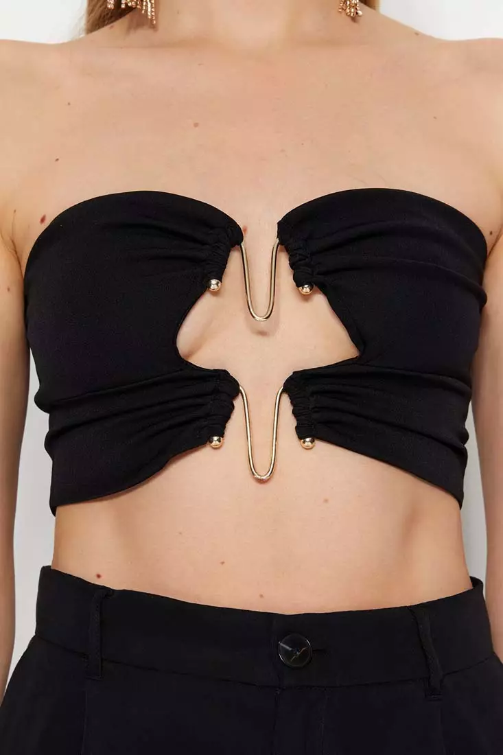 Buy Trendyol Cut Out Crop Top 2024 Online