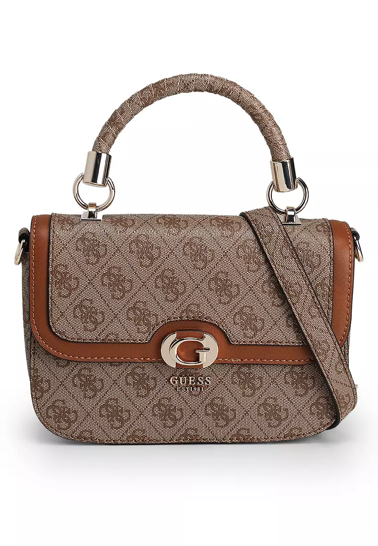Buy Guess Orlina Logo Top Handle Flap Bag 2025 Online | ZALORA