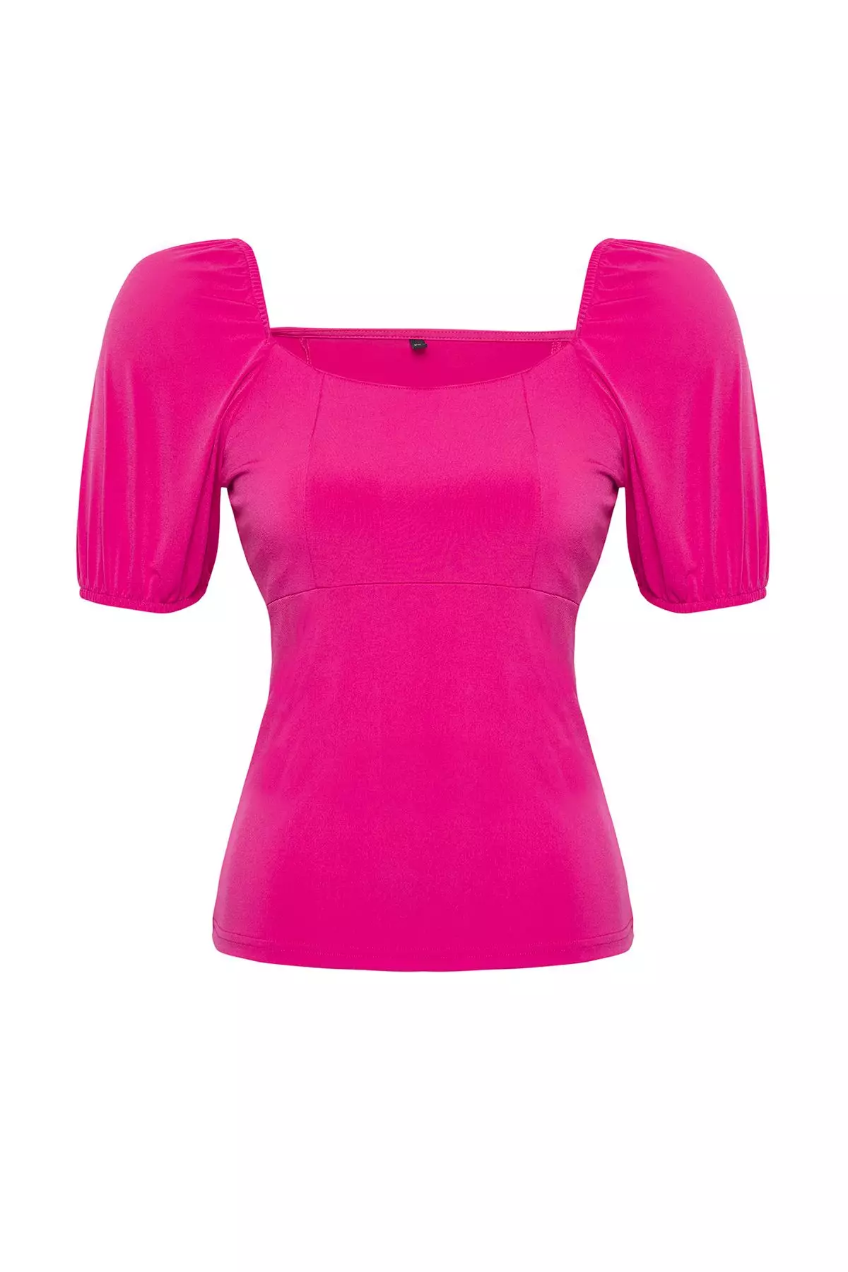 Plus Size Puff Sleeves Blouse