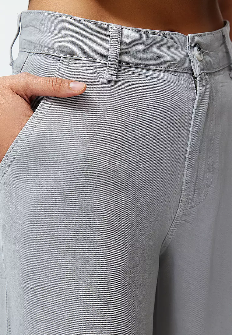 Lyocell High Waist Pants