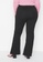 Trendyol black Plus Size Flare Fit Knitted Trousers EBD16AAEA608D3GS_2