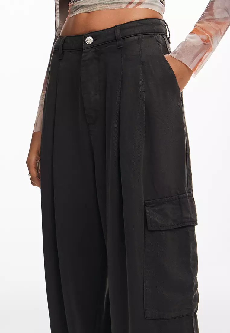 Desigual Woman Fluid cargo pants.