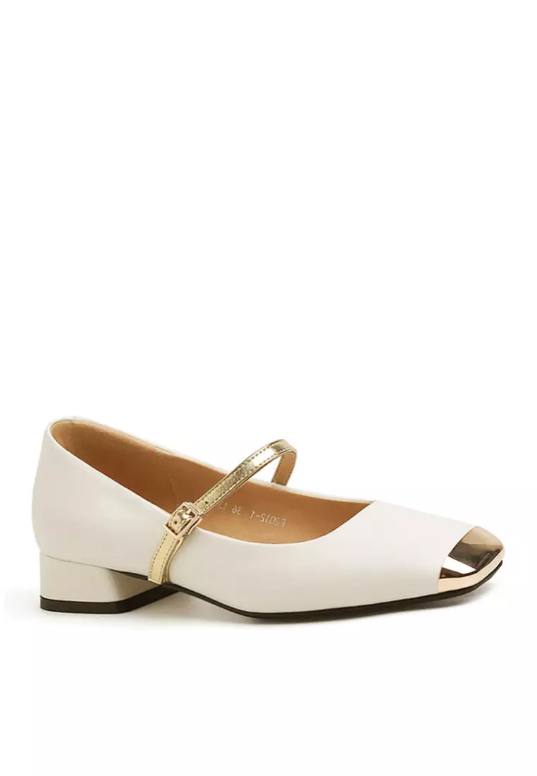 Discount on Twenty Eight Shoes  shoes - SKU: VANSA Leather Square Toe Buckle Mary Jane Shoes VSW-F-31232