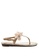 London Rag gold Sarah Toe Post Flat Sandals B601ASHD97D761GS_1