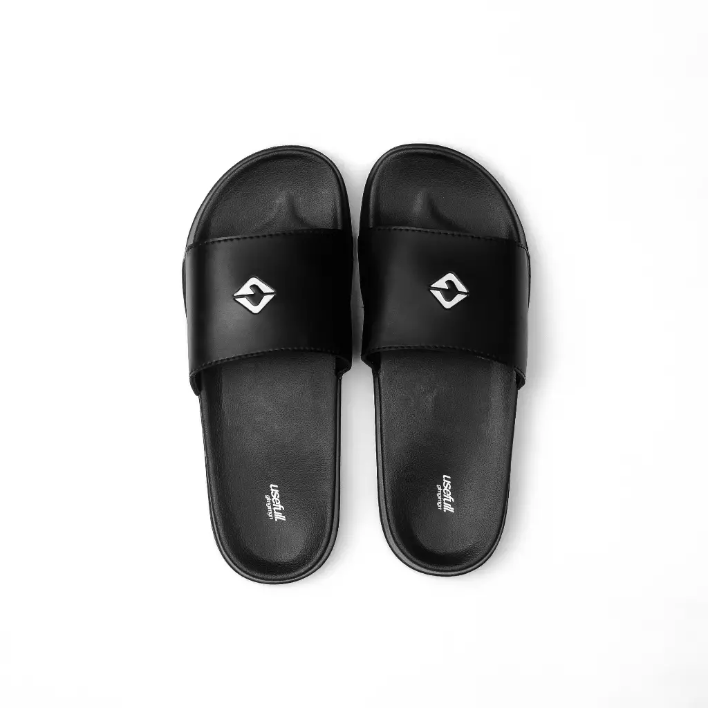 Gloaming Slip On T-Beardh Black Sandal Slipper