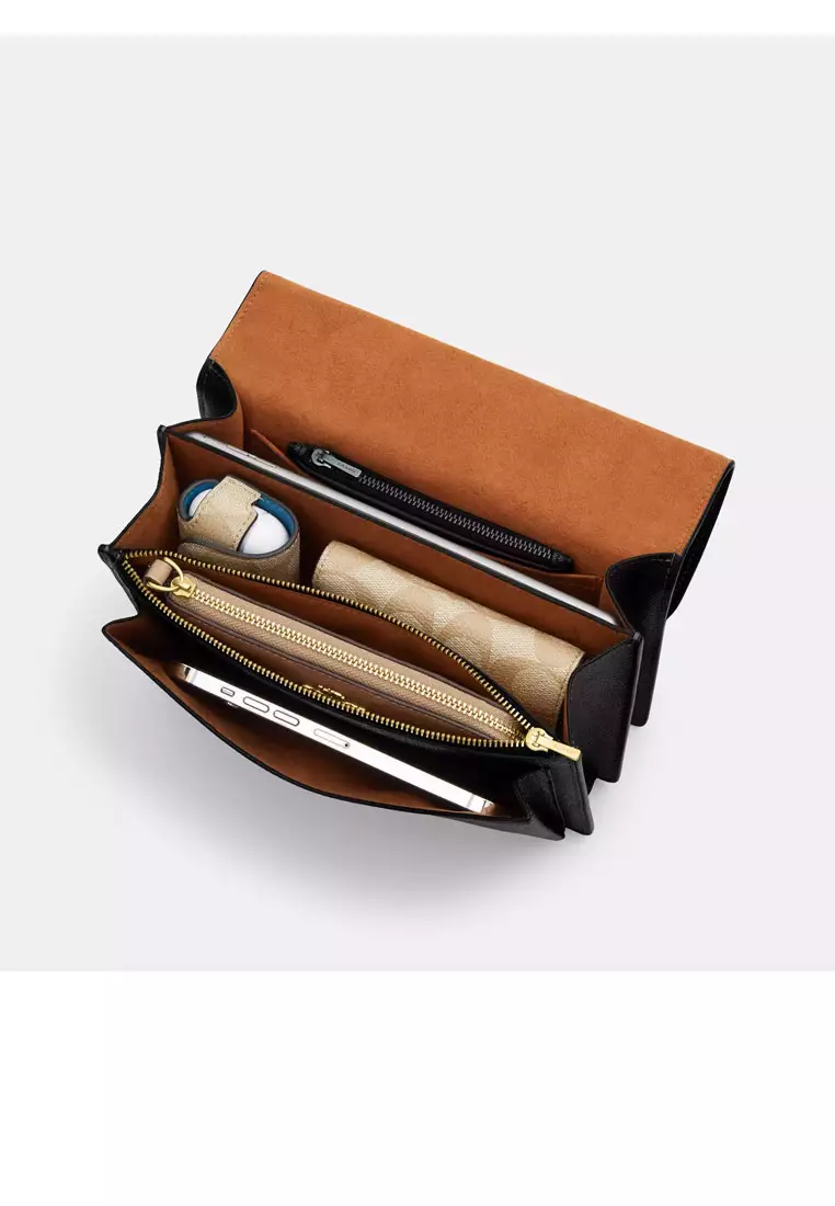 Klare Crossbody Bag In Blocked Signature Canvas