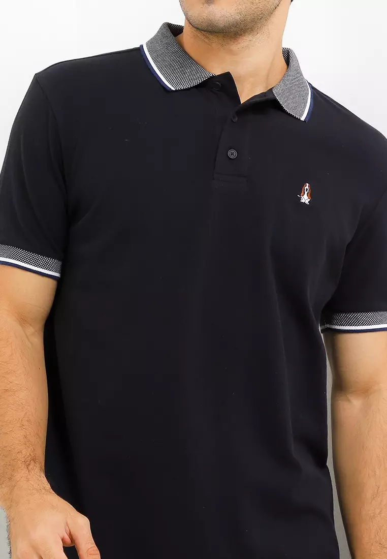 Mailer Stripe Flatknit Polo Shirt
