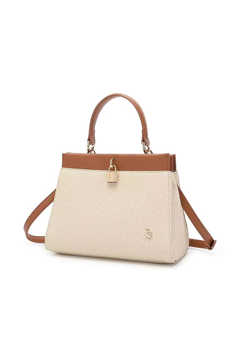 Women's Top Handle Bag / Sling Bag / Crossbody Bag / Shoulder Bag - Beige / Brown