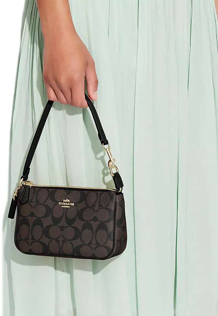 Buy Coach Coach Nolita 19 Wristlet/ Top Handle/ Clutch Bag In Signature