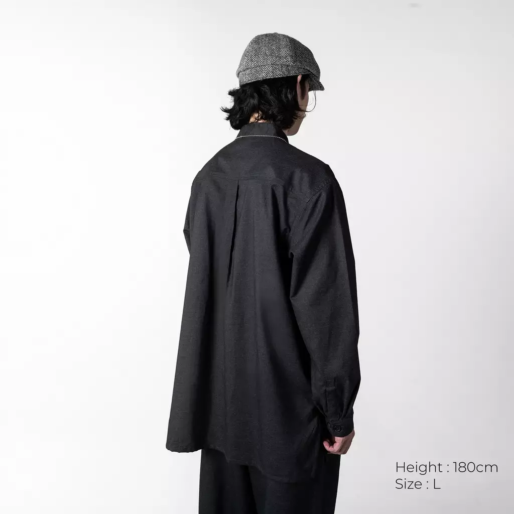 Bodypack Kremlin Long Sleeves Oversized Shirt - Grey