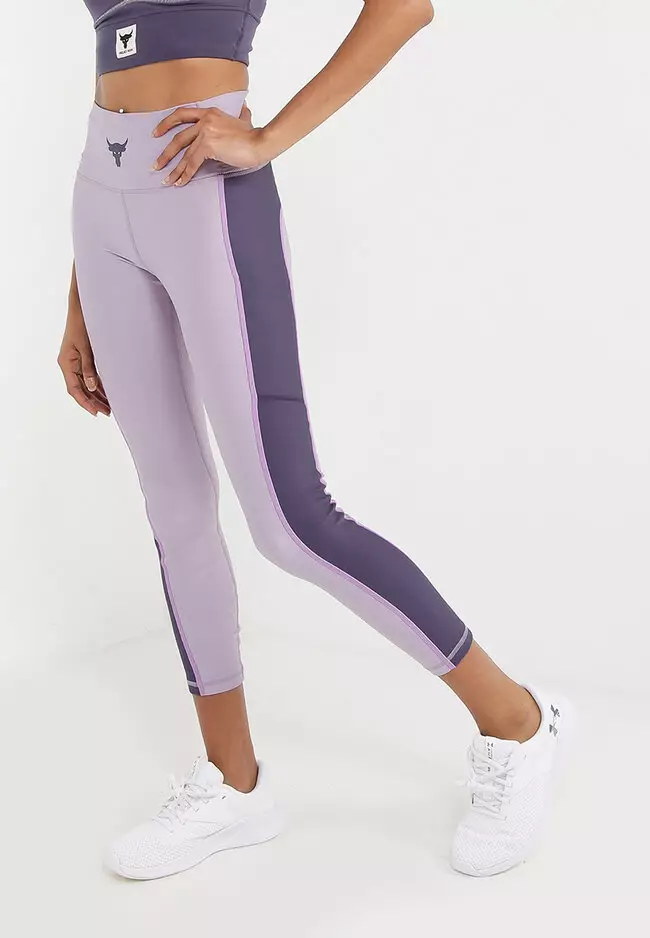UNDER ARMOUR WOMEN'S COMPRESSION HIGH-RISE ANKLE LEGGINGS PURPLE#1377099-NWT