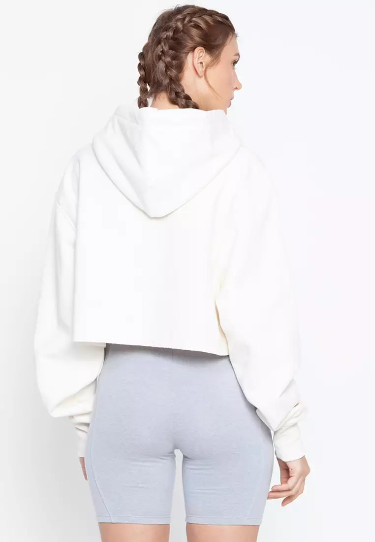 Champion sweater cropped jacket discount