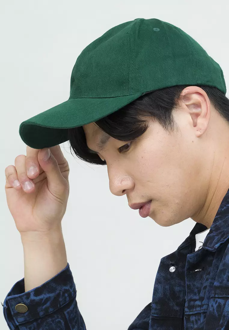 Topi Casual Polos Sport Besi Baseball Cap Tumblr Hat Hijau