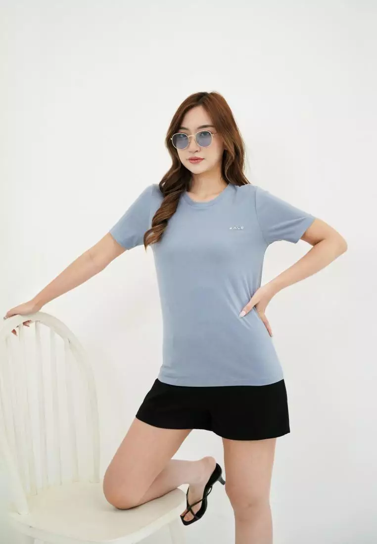 Jual Kale Clothing Kale Alice Blue   Kaos Lengan Pendek Wanita Premium 