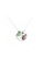 ZITIQUE red and green Women's Lotus Leaf & Ladybug Necklace - Green and Red A32D3AC234A895GS_1