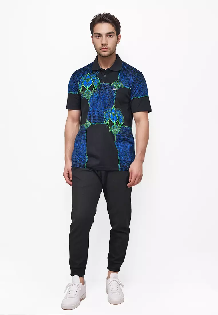 Crocodile DIAMOND 1819 Blue - Kaos Kerah Pria Men Polo Original Relax fit - Katun