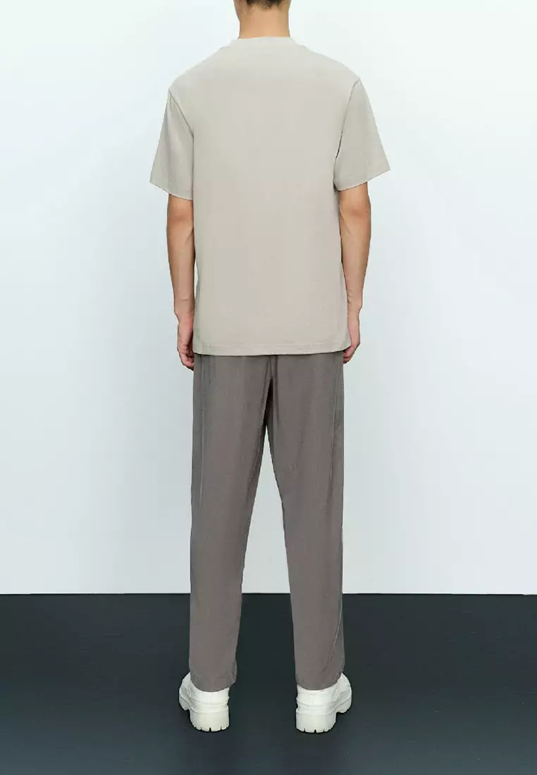 Versatile Round Neck Cotton Short-sleeved T-shirt