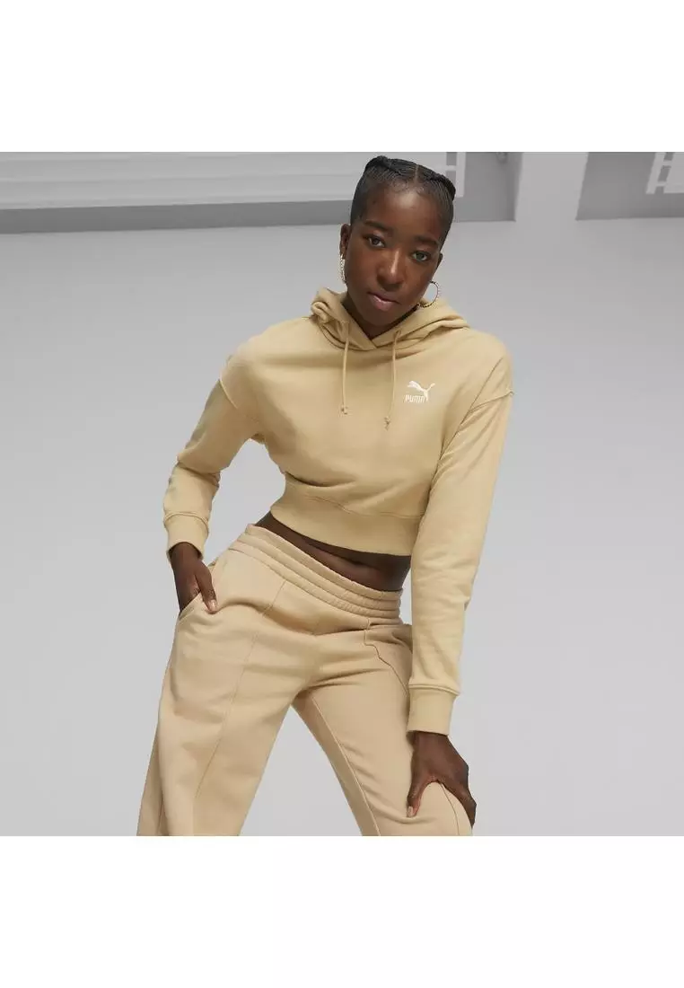 Khaki puma hoodie top