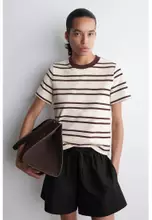 WHITE / BURGUNDY / STRIPED