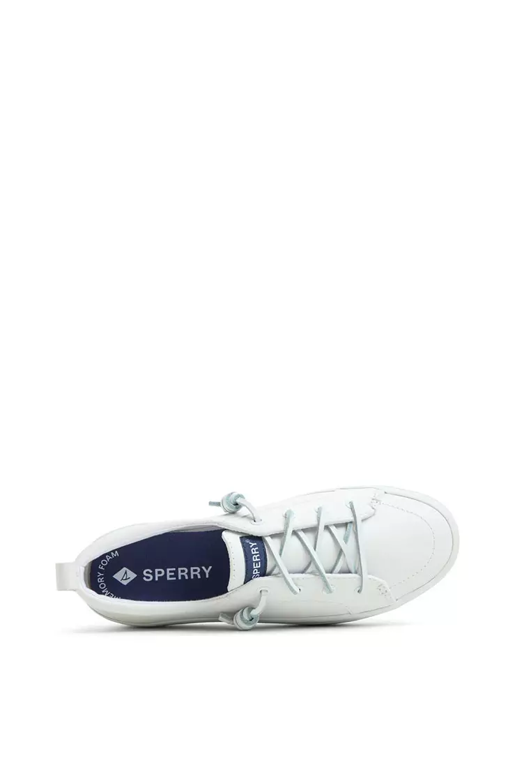 Women's Crest Vibe Platform Sneakers - White (13934085)