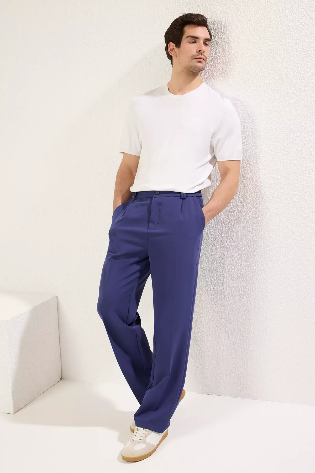 Baggy Fit Wide Leg Trousers