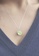 Majade Jewelry green and silver Peridot Drop Shape Necklace In 14k White Gold And Diamond 2B338AC298A3C0GS_6