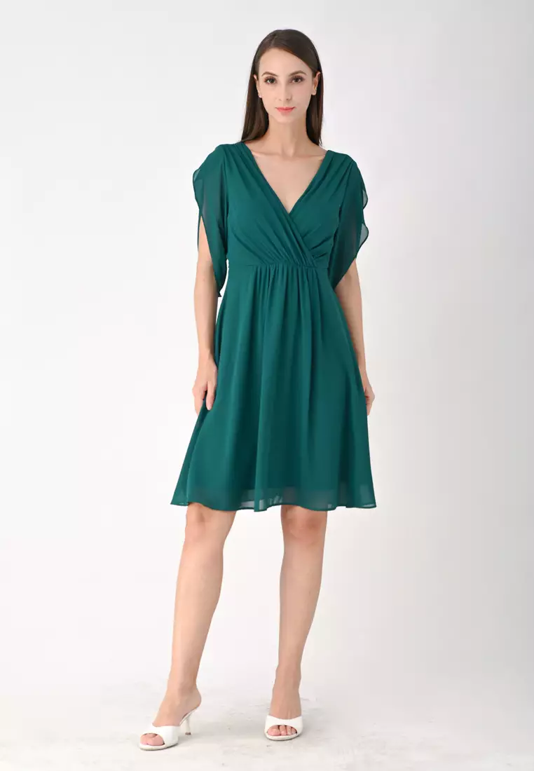 雪纺迷你连衣裙