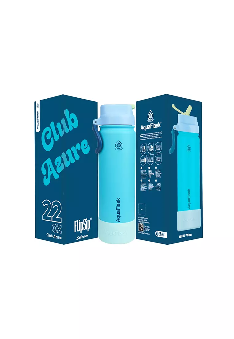 22oz Club Azure Colorwave Flip Sip Lid Collection