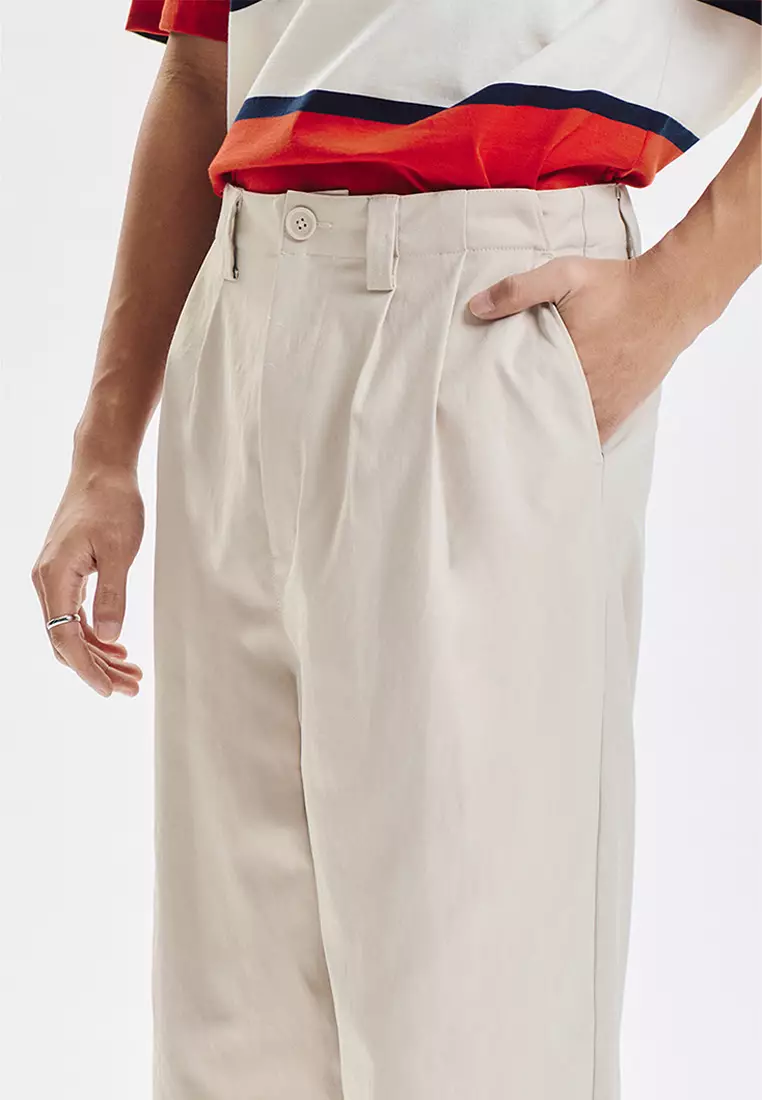 Dress Code Baggy Fit Pleated Pants