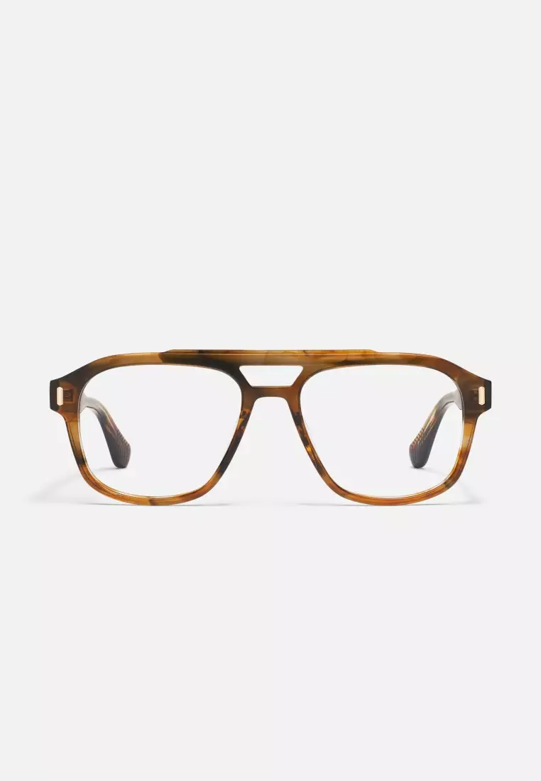 QUAY Spin Off Optical Eyeglasses - Coffee Swirl
