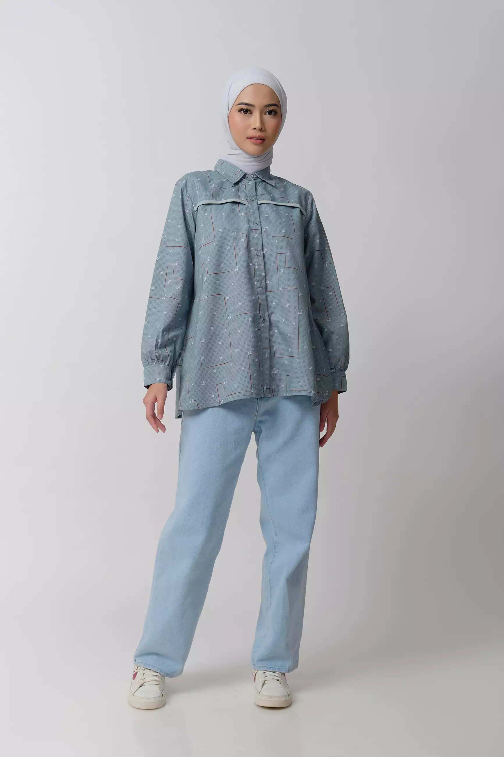 ZM Zaskia Mecca- Givza Kemeja Wanita - Aksara Nusantara - Edisi Aksara Bengkulu