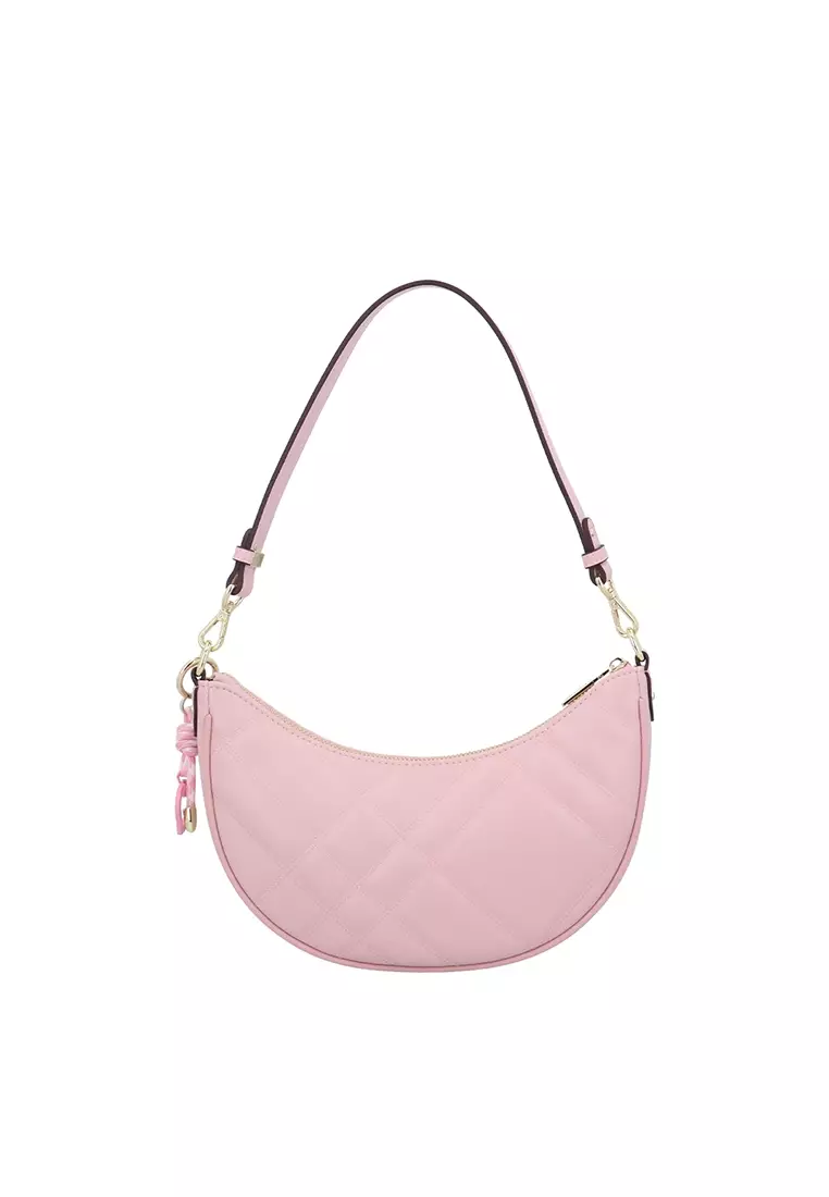Glen Quilted Luna Bag - Pink