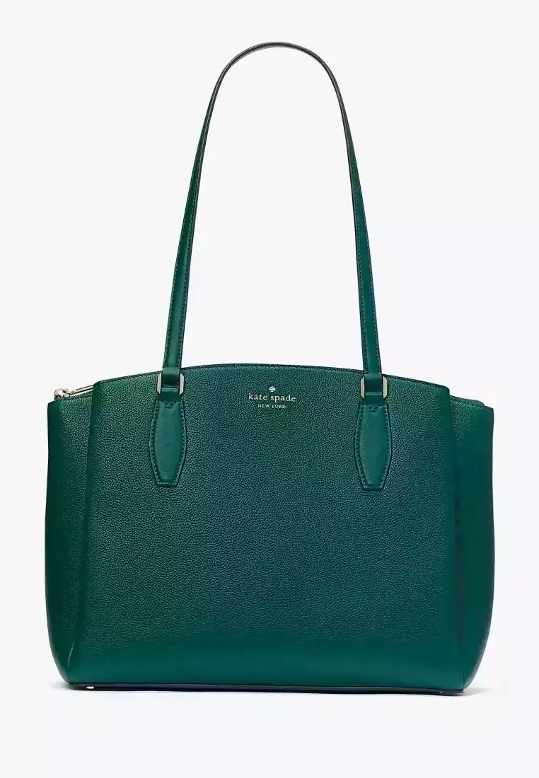 Jual KATE SPADE Kate Spade Monet Large Compartment Tote Deep Jade ...