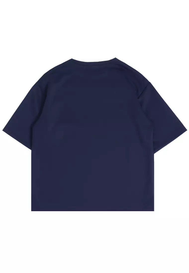MTM34 kaos oversize korea argyle diamond motif sweater rajut navy abu
