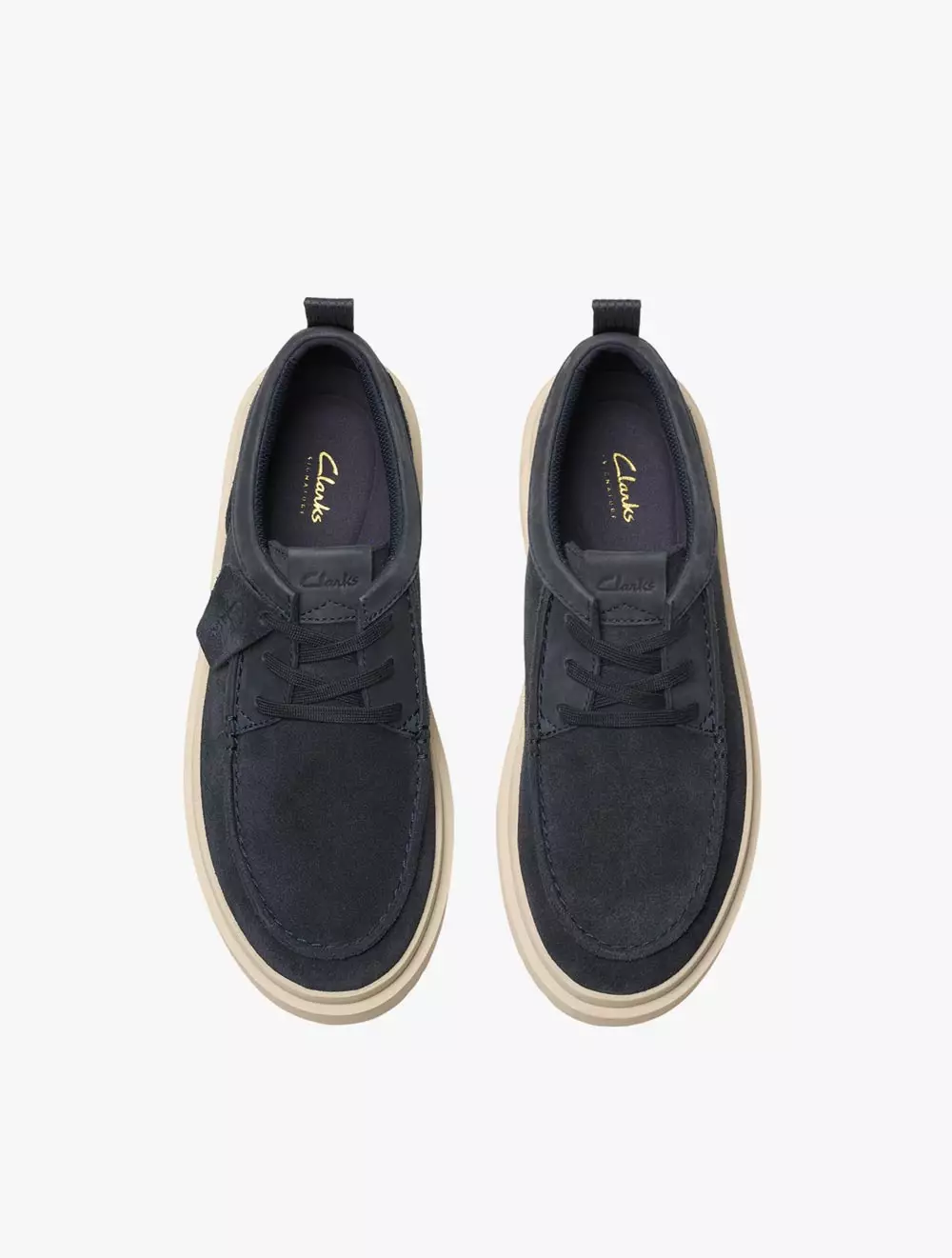 Clarks Polden Moc Navy Suede