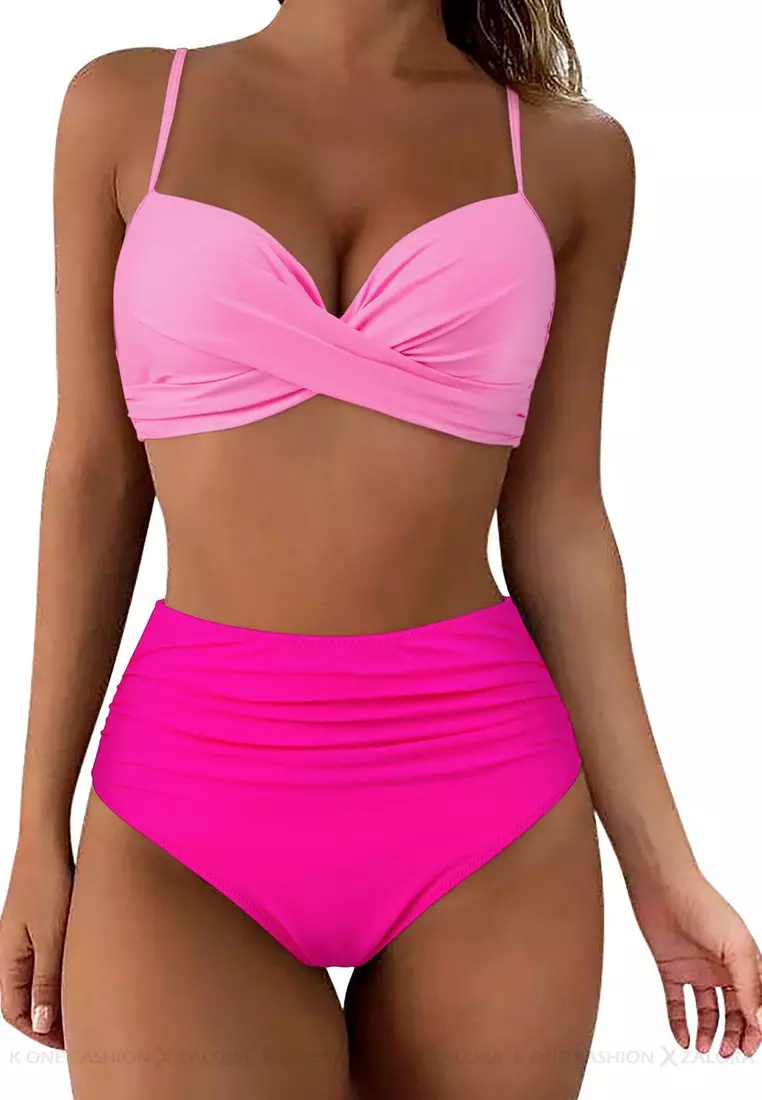 (2pcs)Sexy Suspender Bikini Swimsuit