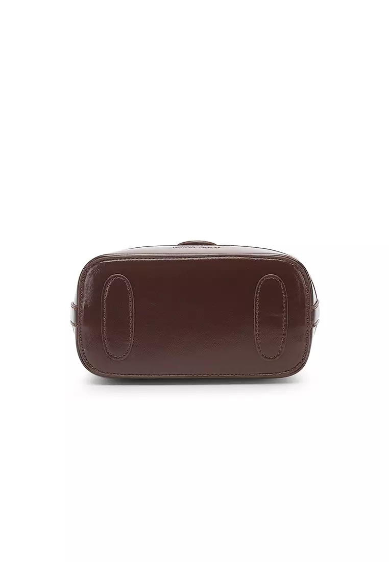 Women's Top Handle Bag / Sling Bag / Crossbody Bag / Shoulder Bag - Light Apricot / Brown