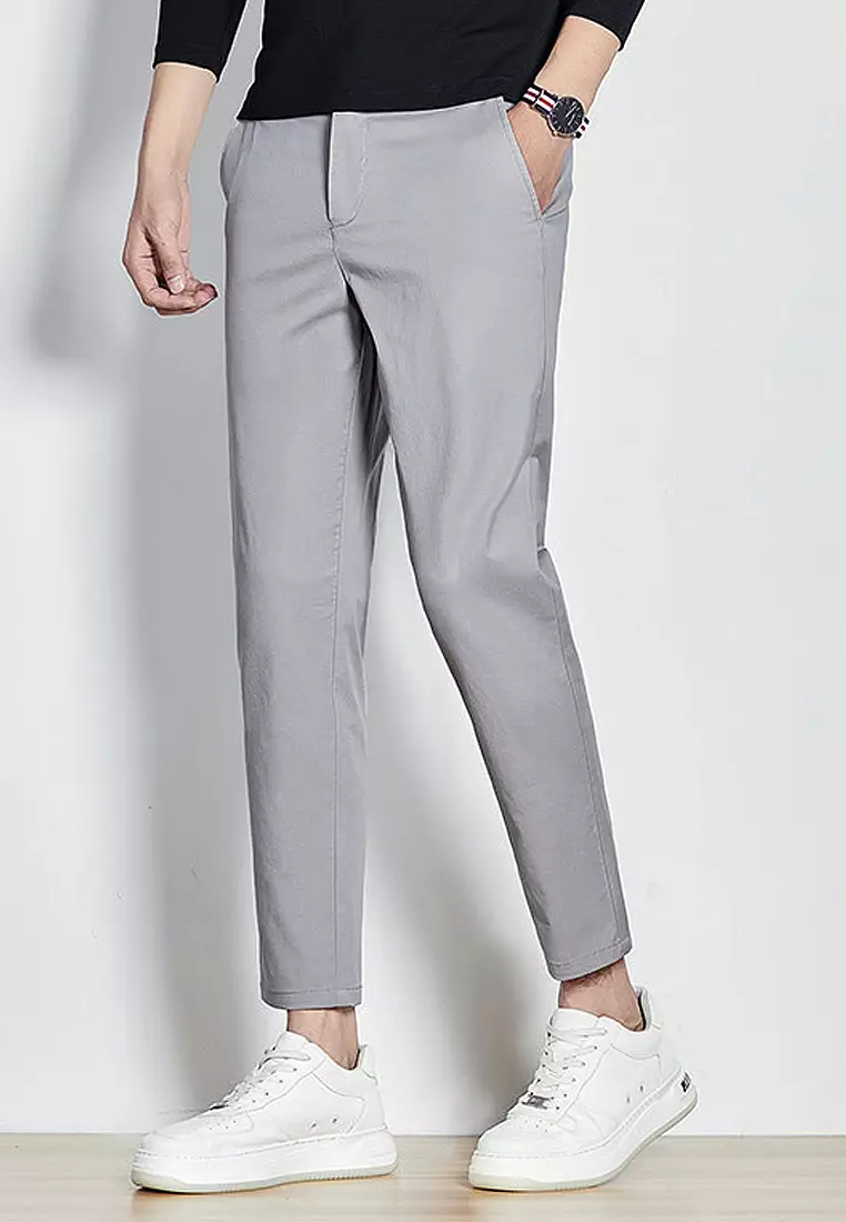 VANSA Casual Slim Straight Ninth Trousers VCM P9899227