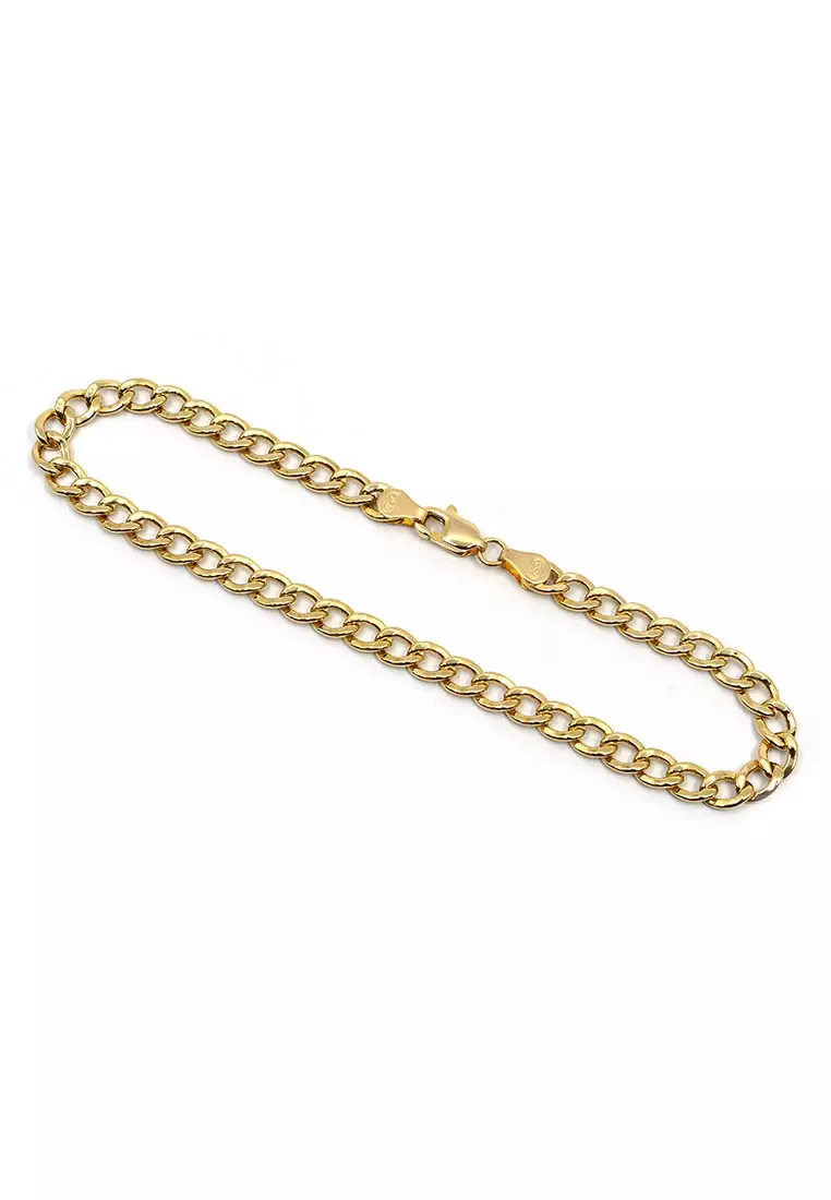 18K Italian Made Yellow Gold Bracelet