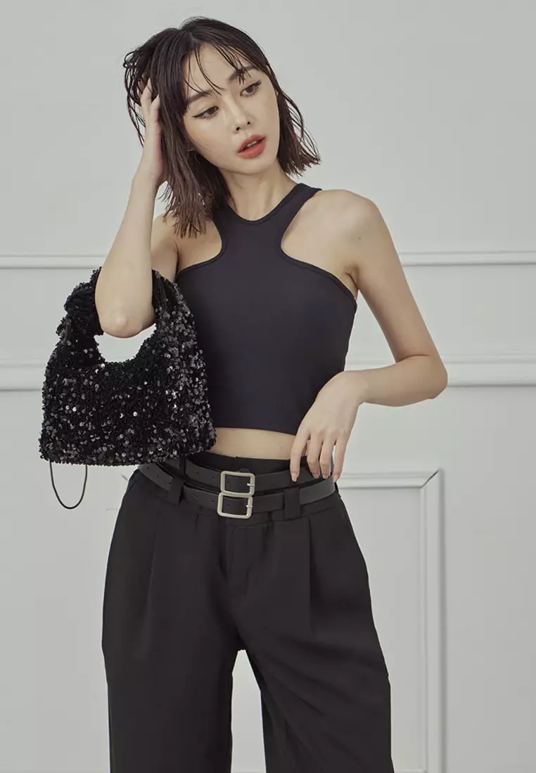 Cut-Out Cropped Top