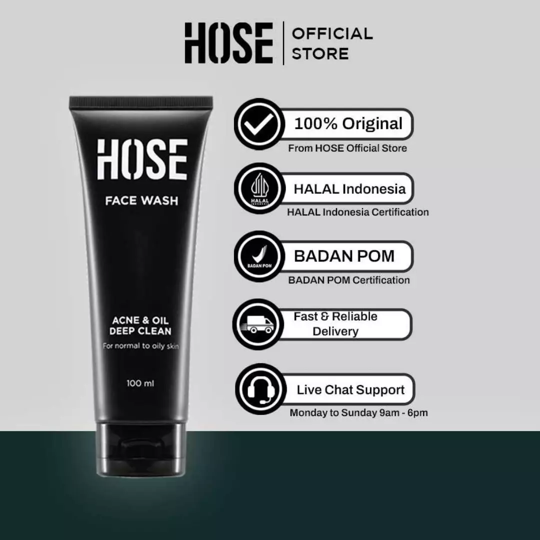 HOSE Acne & Oil Deep Clean Face Wash 100 ml (Official)