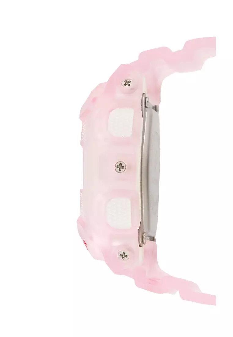 Casio Baby-G Jam Tangan Wanita - Pink Transparent White - Resin - BA-130CV-4ADR