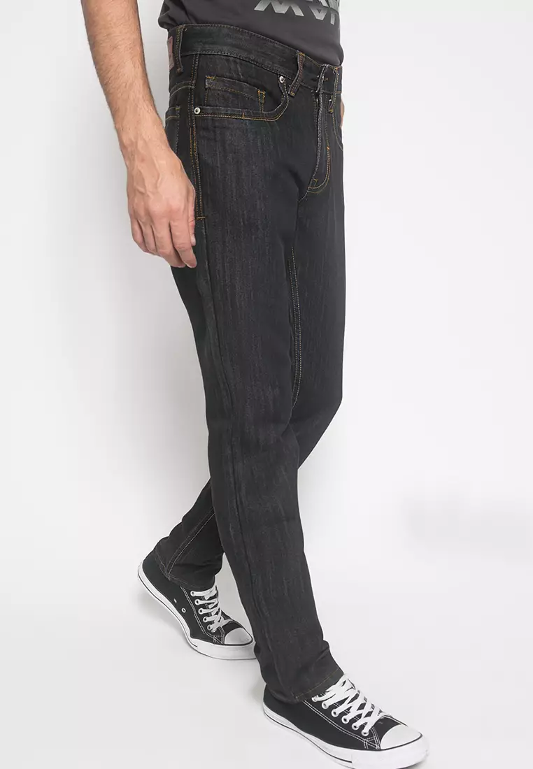 LGS - Celana Panjang Jeans - Hitam - Slim Fit - JSF.298.101.001.C