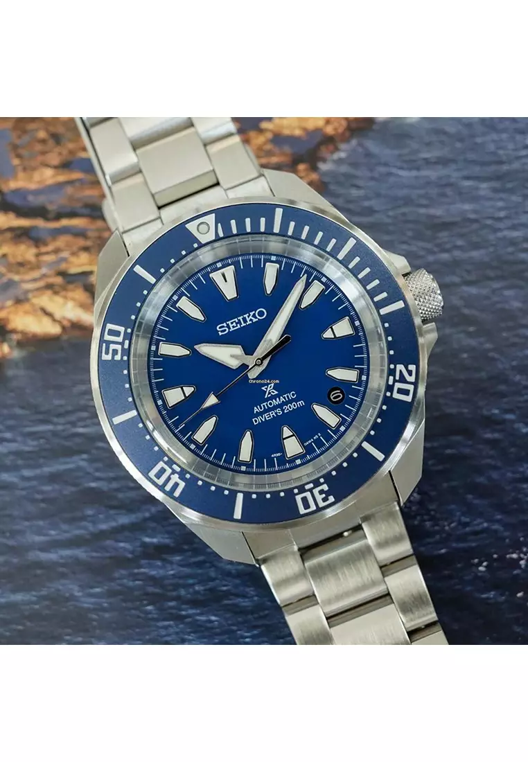 Prospex Samurai Sea Stainless Steel Strap Men’s Automatic Watch SRPL51K1 – Dive Watch