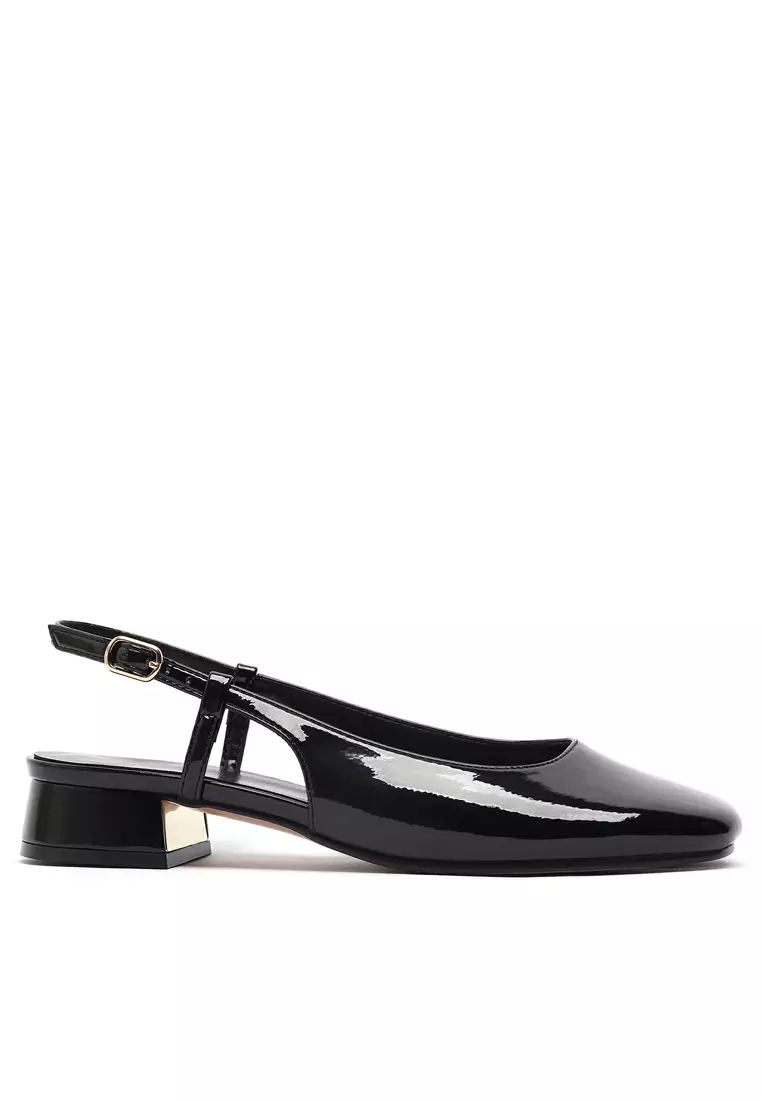 Discount on Twenty Eight Shoes  shoes - SKU: Patent Leather Slingback Heel 628-3