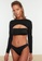 Trendyol black Surf Themed Bikini Top With Detachable Sleeves 74CB8USE32AC6FGS_5
