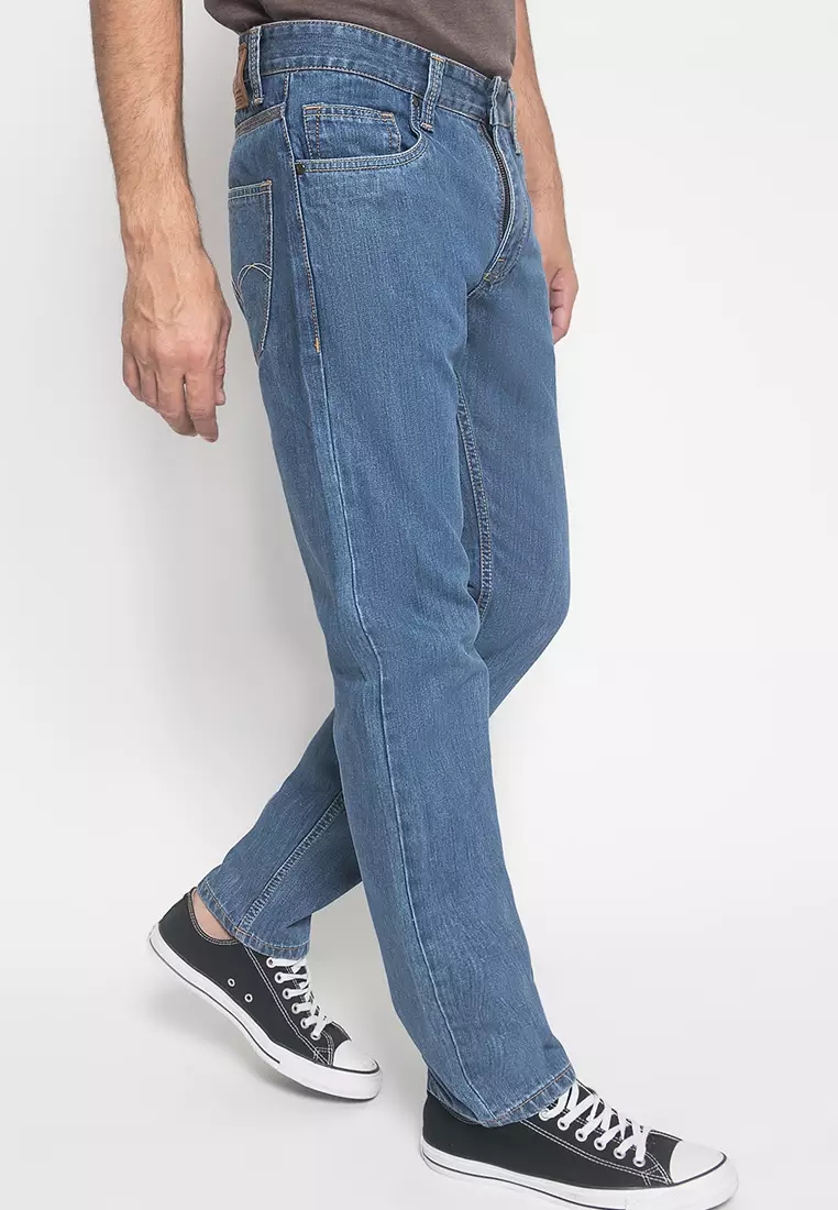 LGS - Celana Panjang Jeans Pria Blue Jeans Slim Fit - JSF.505.100.4.C