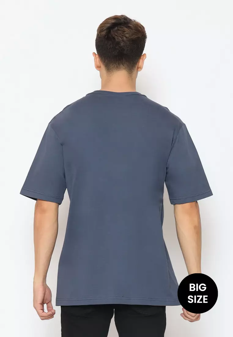 POLICE T-Shirt Cotton Combed Big Size Pria 2078280281