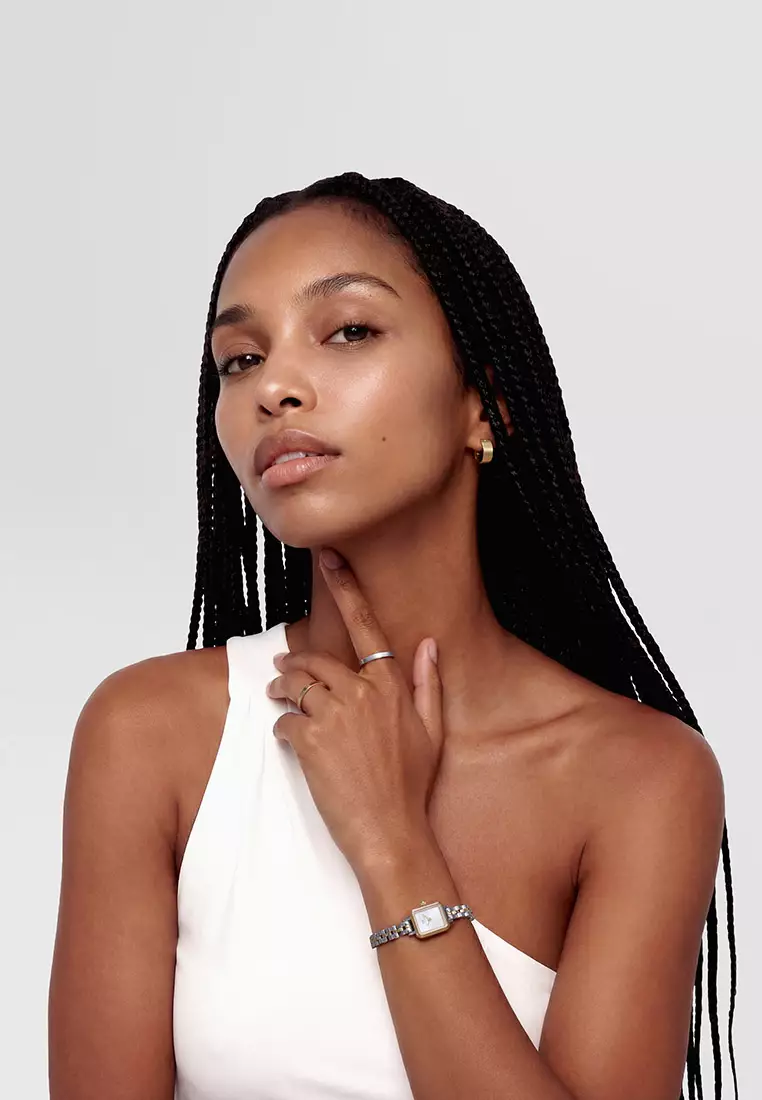 Quadro Mini 3-Link Two Tone Rose Gold - Women Watch stainless steel watch DW Official Authentic Original jam tanggan perempuan DW jam tangan